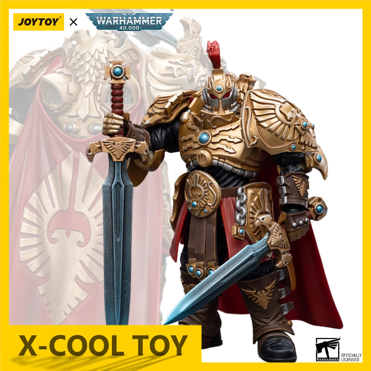 JOYTOY Warhammer 40K Action Figure Adeptus Custodes Blade Champion Anime Figure Joints Movable Figurine Collection Model Toys