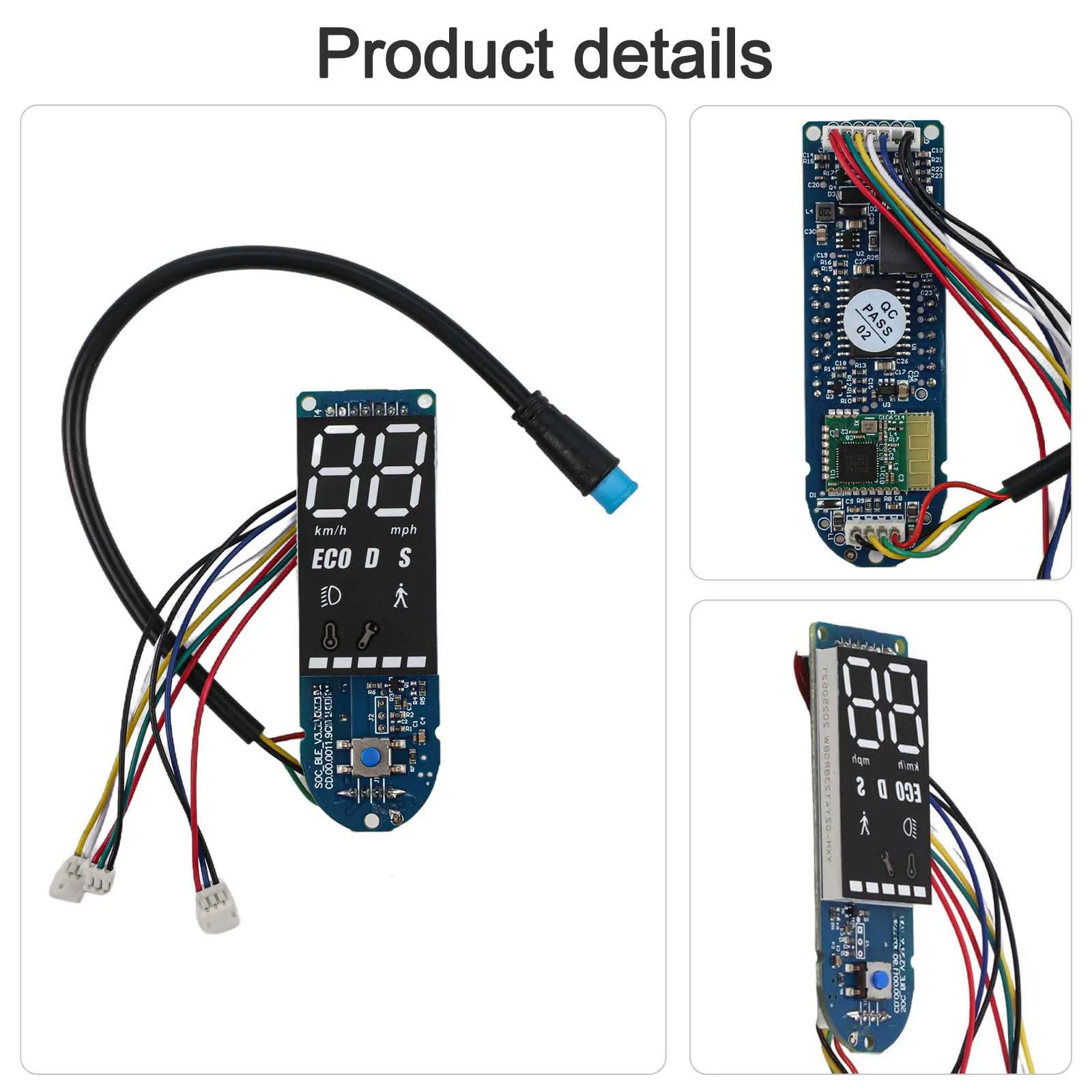 Scooter Maintenance Dashboard Switch Panel Dashboard Switch Panel Replacement Easy Installation Everyday Wear Resistance