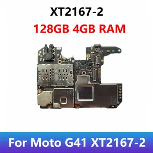 Bilashmart Motorola Moto G41 XT2167 2 Motherboard Mobile Electronic Panel Mainboard Circuits With Chips Plate 128GB 4GB RAM