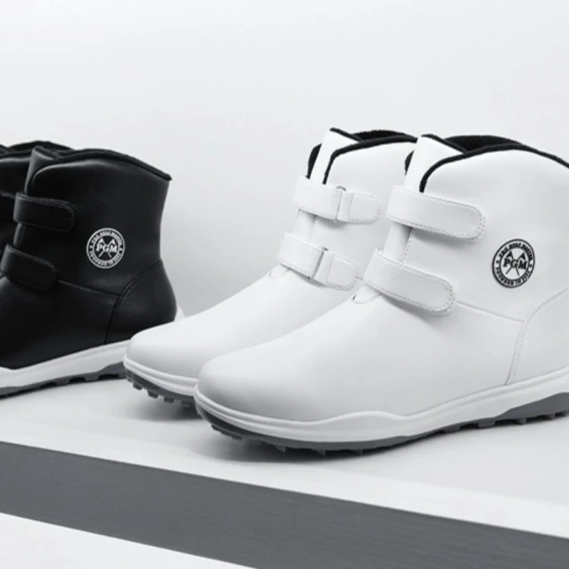 PGM Golf Shoes Women's Anti-slip Sports Shoes Autumn and Winter Plus Velvet Lining Golf Boots Breathable Waterproof Boots XZ196