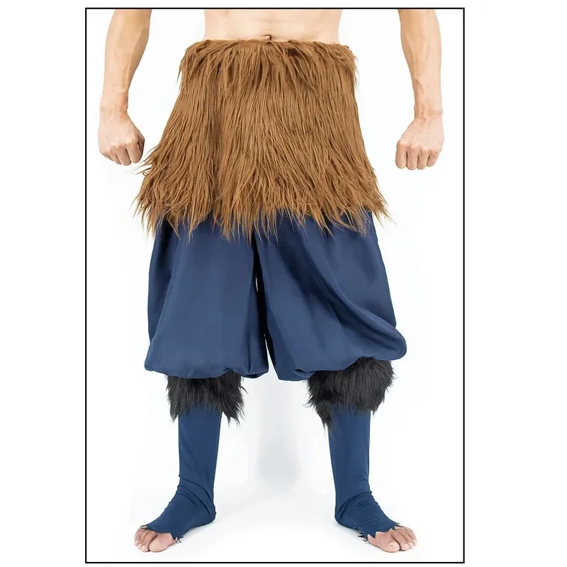 Anime Demon Slayer Hashibira Inosuke Cosplay Costume Adult Men Fancy Outfits Halloween Carnival Stage Perform Clothes