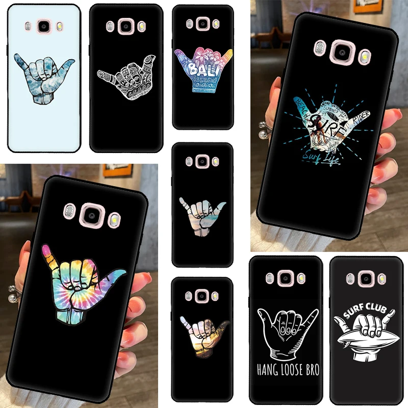 Surfer Surf Hang Loose Shaka Cover For Samsung Galaxy J4 J6 Plus J8 A6 A8 A7 A9 2018 J1 A3 A5 2016 J7 J5 J3 2017 Case