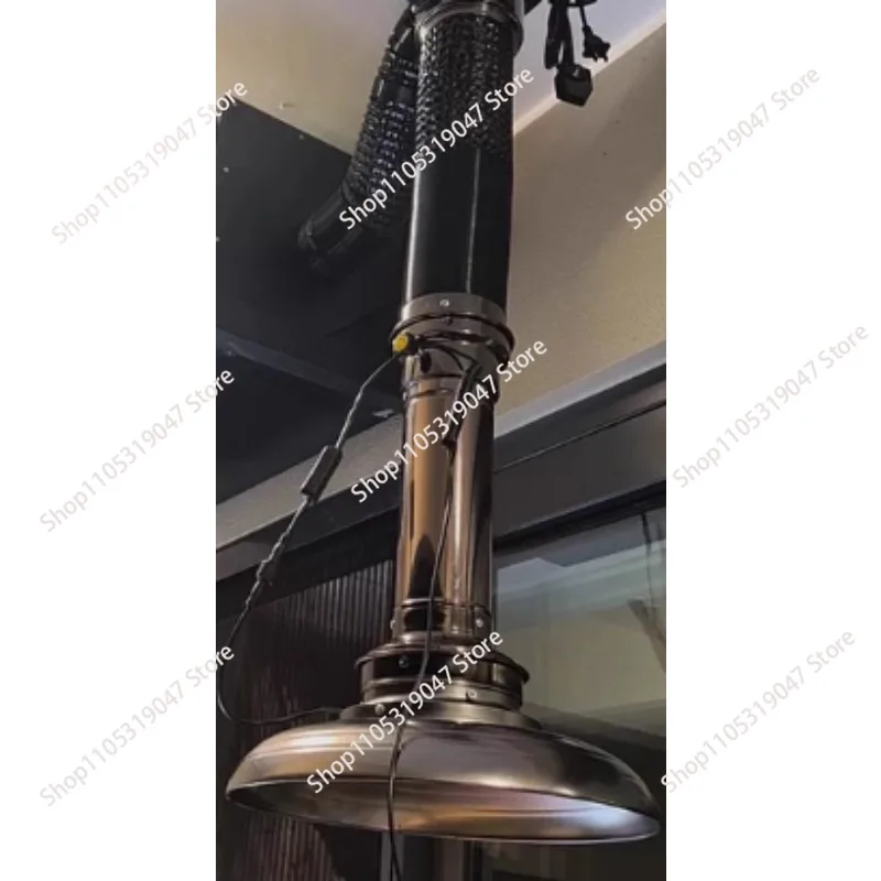 Roast Meat Shop Barbecue Exhaust Bbq Smoke Pipe Extractor Telescopic
