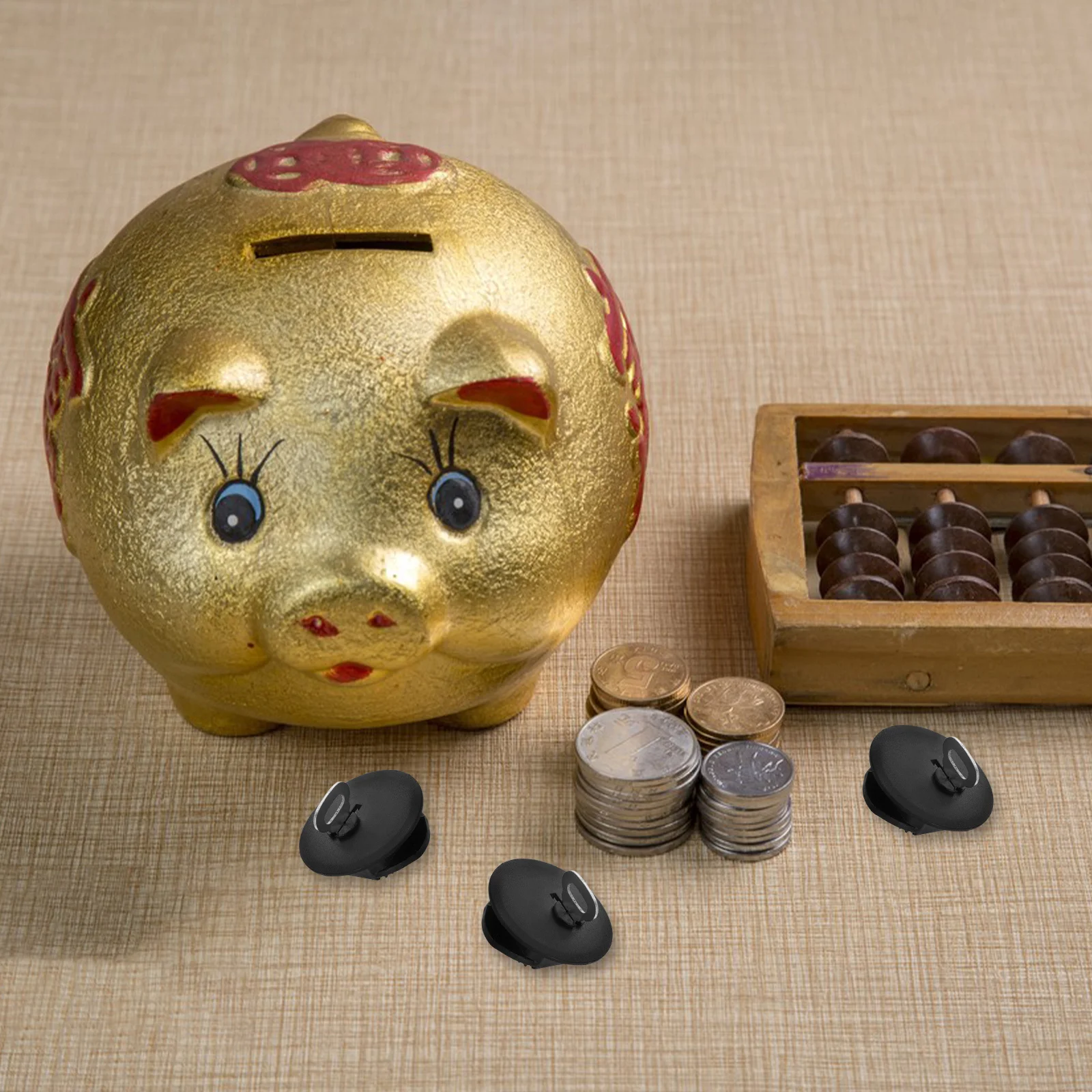 

10pcs Money Saving Replacement Closure Accessory Plug Bottom Cover Secure Lock Design Easy Use Multifunctional Piggy Bank Lid