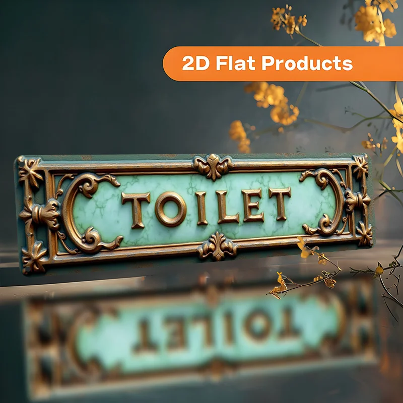 Vintage Funny Aluminum Tin Metal Wall Sign, Retro Toilet Bathroom Decor for Garage Man Cave Housewarming Gift Rustproof