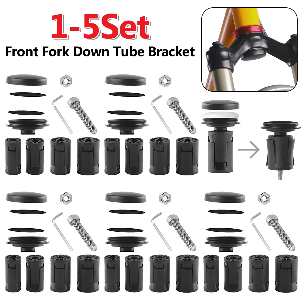 1-5Set GPS Tracker Holder Practical Anti-Theft Bike Mount Bicycle Accessories Bicycle Front Fork Down Tube Bracket for AirTag