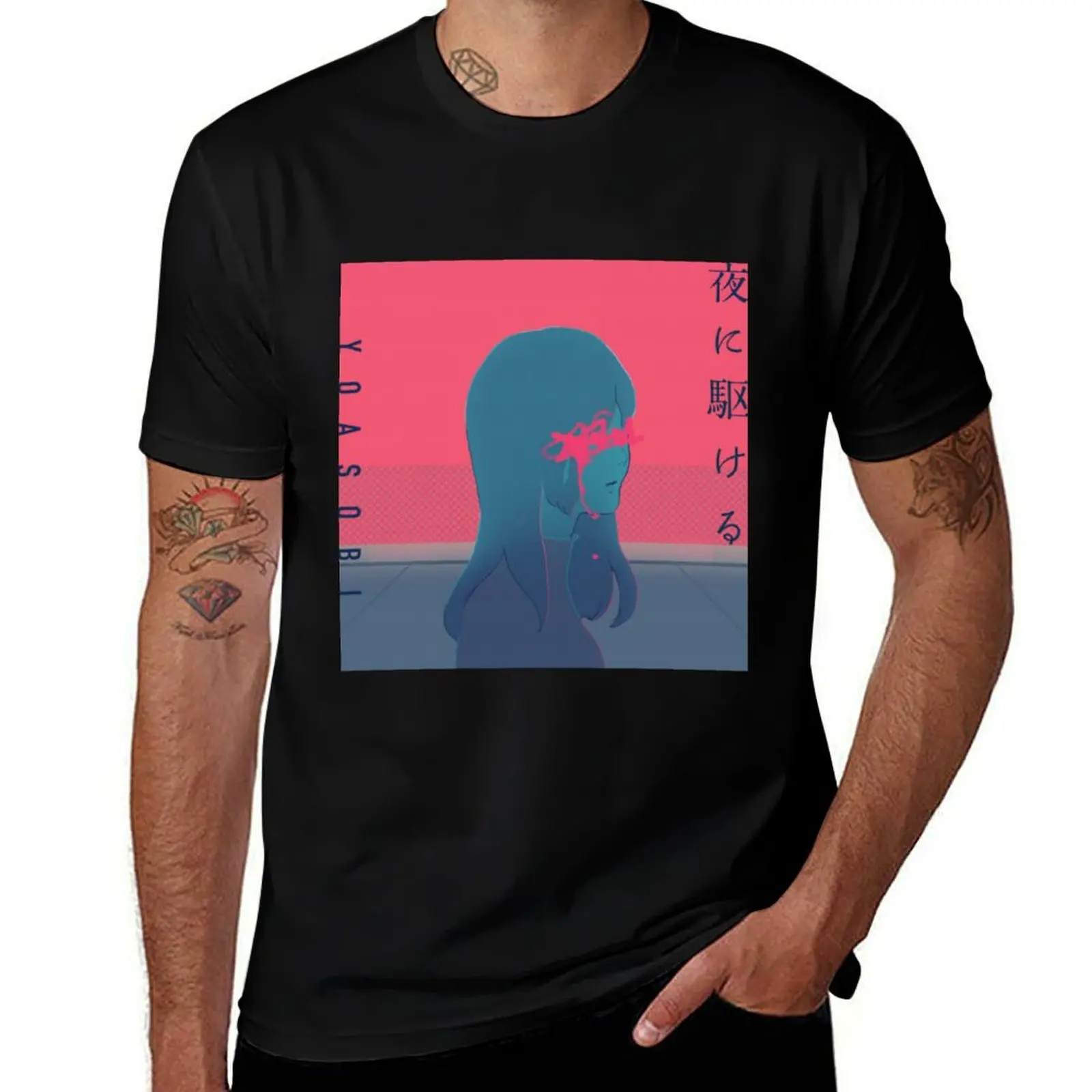 Yoru ni Kakeru T-Shirt Fashion Casual Short Sleeve Top T-Shirt