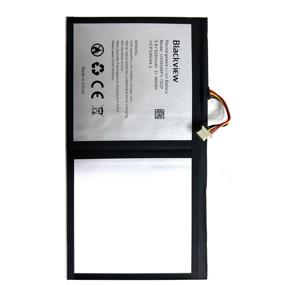 New Original 8280mAh Tab15 U309094PV-1S2P Replacement Batteries For Blackview Tab15 Tab 15 High Capacity Phone Battery+Free Tool