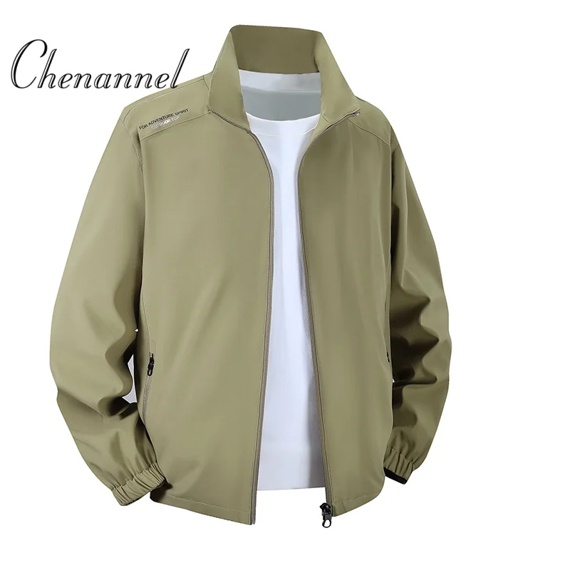 

New Mountaineering No Hat Stand up Collar Jacket Men's Spring And Autumn Outdoor Slim Tooling Jacket