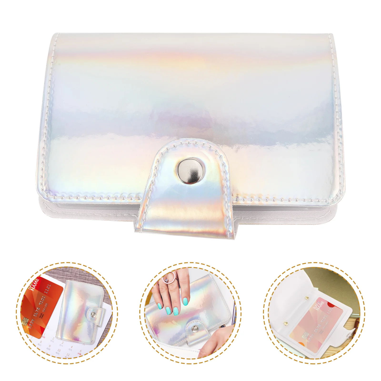 

Nail Art Template Case Fashionable and Functional Snap Open Close Mechanism Protects Stamping Plates Storage Bag for Nail Art