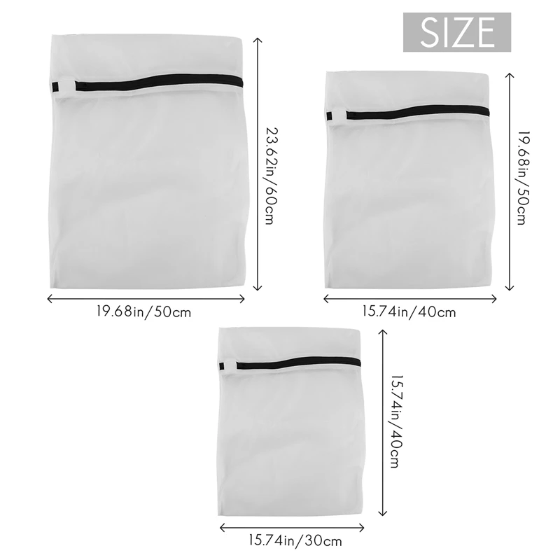 9 Pcs Mesh Laundry Bags,Reusable,Travel Organization Bag,Garment Washing Bags For Shirts Pants Socks Bra Gloves Etc.