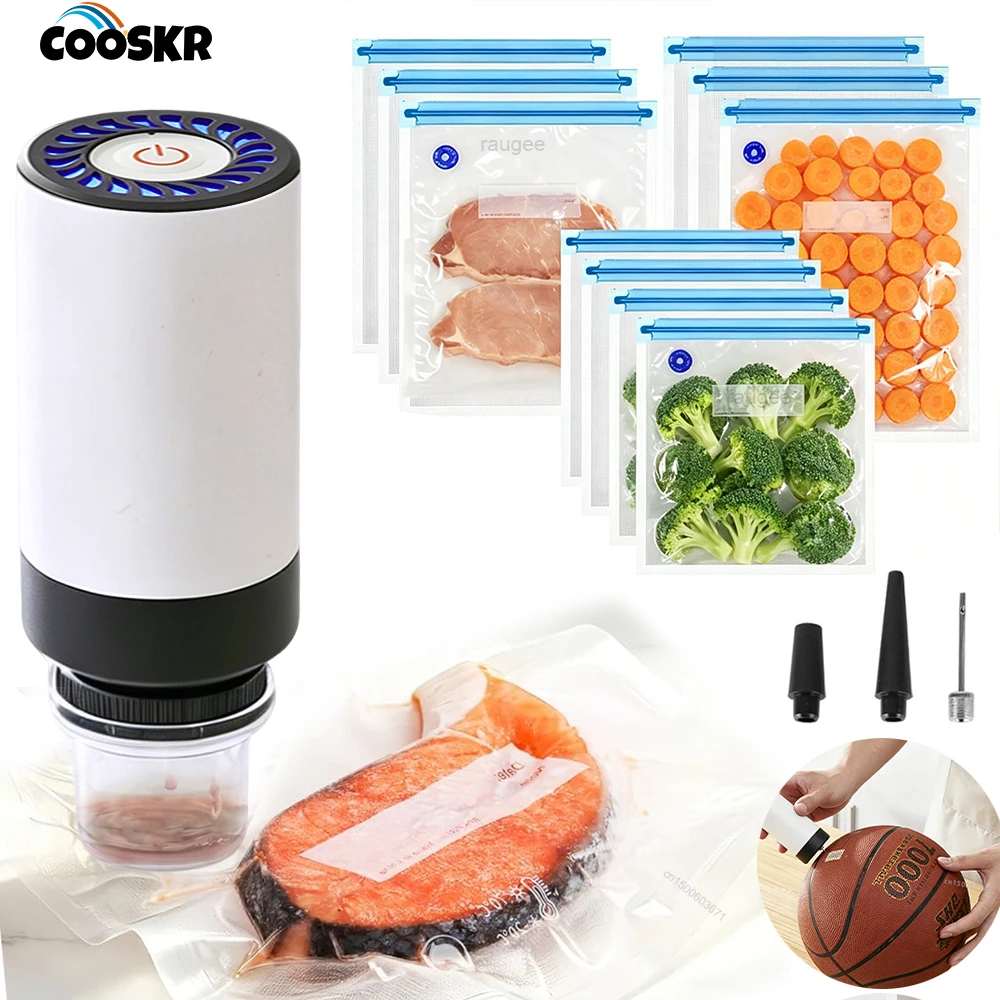 Mini Vacuum Sealer for Food Vacuum Sealer Machine Powerful Handheld Vacuum Sealer Machine Seal Meal Saver Portable Food Sealer