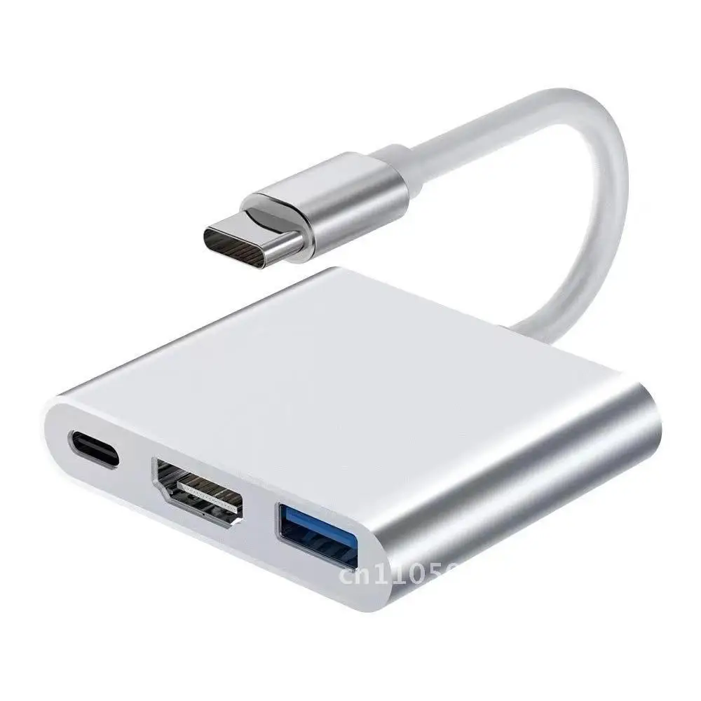 

Док-станция Type-C в HDMI 4K30, многофункциональный преобразователь «три в одном» для ноутбука, USB PD, 5 Гбит/с, без внешнего источника питания
