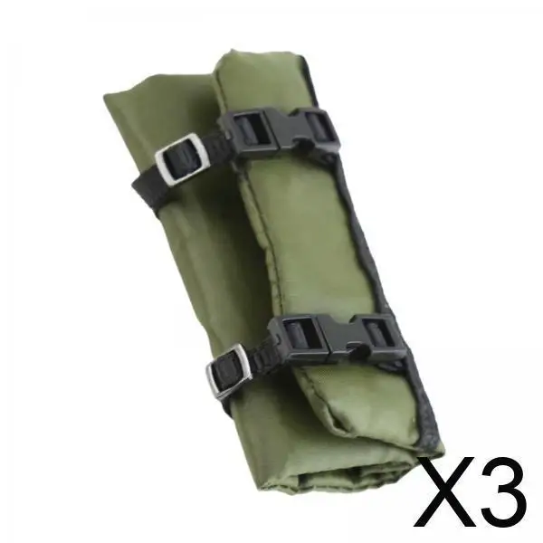 

RC Car Decorative Sleeping Bag Ornament Roof Luggage Bag Green Cloth DIY Accessory for 1/18 Scale Crawler Models