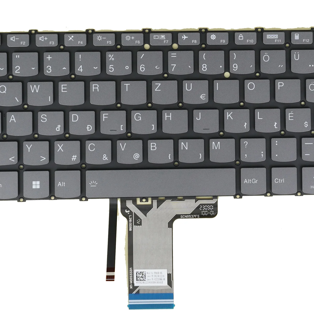 Backlit Keyboard For Lenovo IdeaPad Slim 3 14IRU9 83E5 14ITN9 83L6, oga 7 2-in-1 14AHP9 83DK 14IML9 83DJ Hungarian Magyar QWERTZ