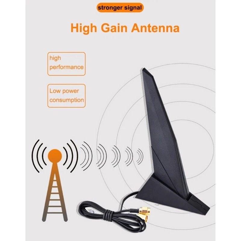 Adjustable Shark Fin Networking Antennas for ROG Z390 Z490 Gamers and Office