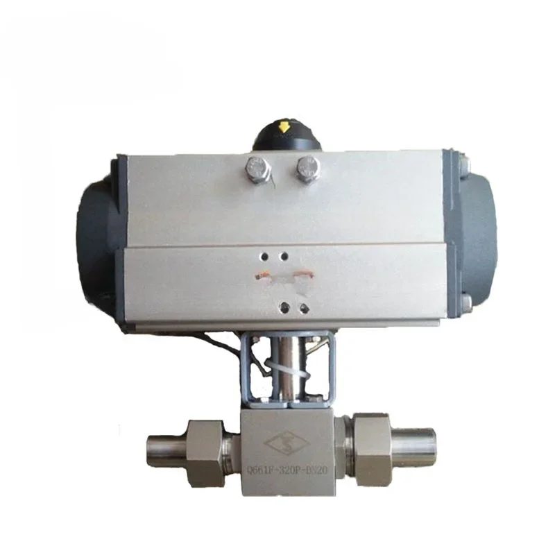 

Pneumatic high pressure ball valve Q661F-320P-DN20 pneumatic welded stainless steel ball valve