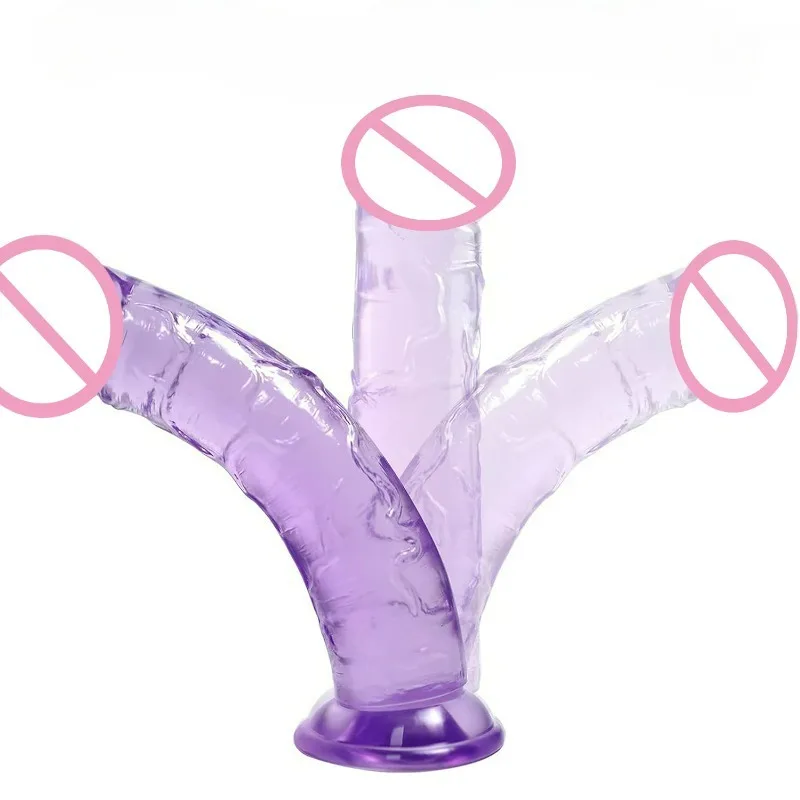 Vibrator Dildo Suction Cup Jelly Dick Realistic Soft Cup Adult Sex Toy for Women and Men Vaginal and Anal Masturbator Dildos