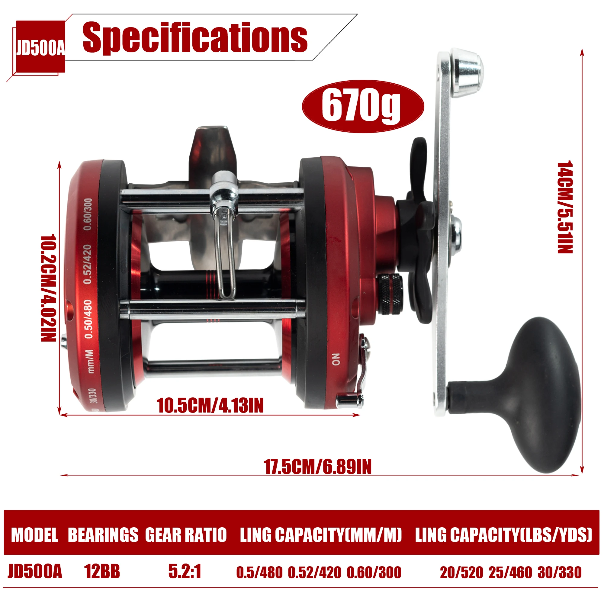 Imagem -02 - Mão Direita Pesca Tambor Carretel Carretel de Metal Strong Trolling Reels Barco Mar Rodas Spinning Bait Casting Peixe Reels 12bb