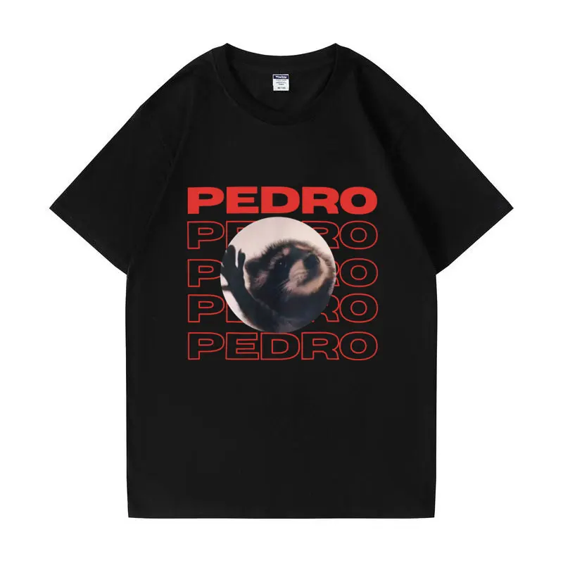 

Pedro Pedro Dancing Raccoon Funny Raccoon T-shirts Men Women's Aesthetic Harajuku Short Sleeve T Shirt Summer Oversized Tees