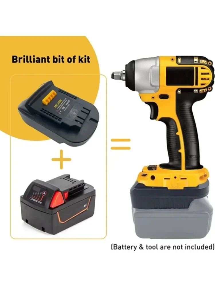 Do akumulatora litowo-jonowego Milwaukee 18V konwersja na akumulator litowo-jonowy Dewalt 18V 20V elektronarzędzia MIL18DL konwerter adaptera akumulatora — zdjęcie produktu 7