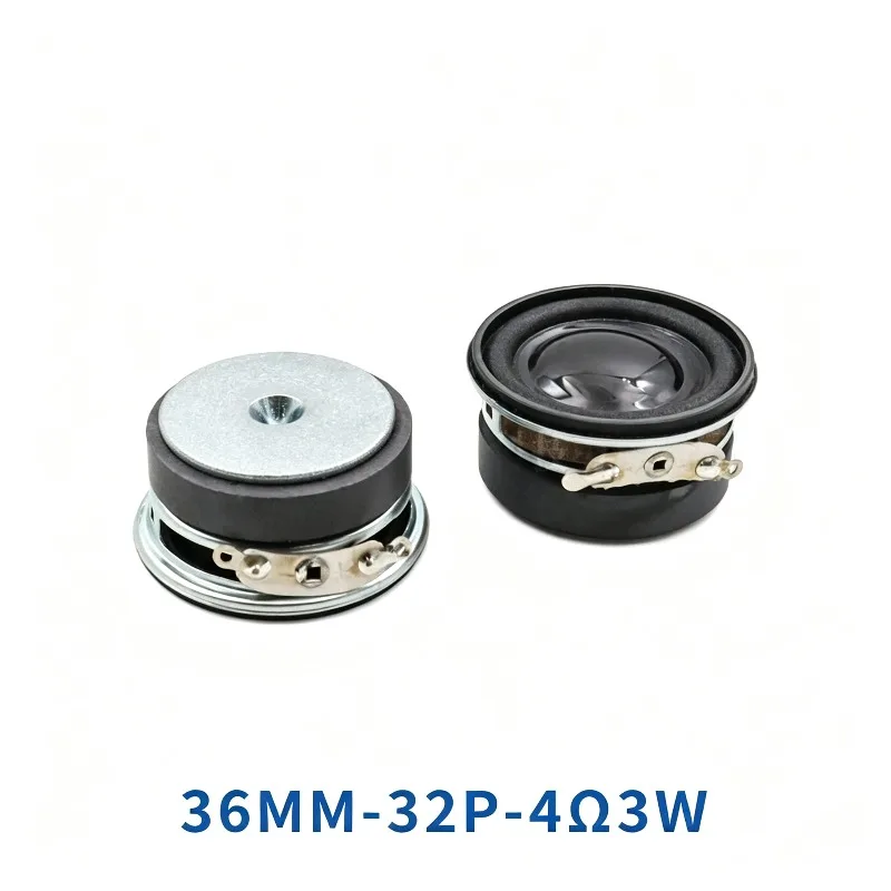 2PCS 1.4/1.6/1.8/2 Inch 4Ohm 3W Full Range Driver Audio Speaker External Magnet Moving-Coil Loudspeaker 36/40/45/50/52/52x52mm