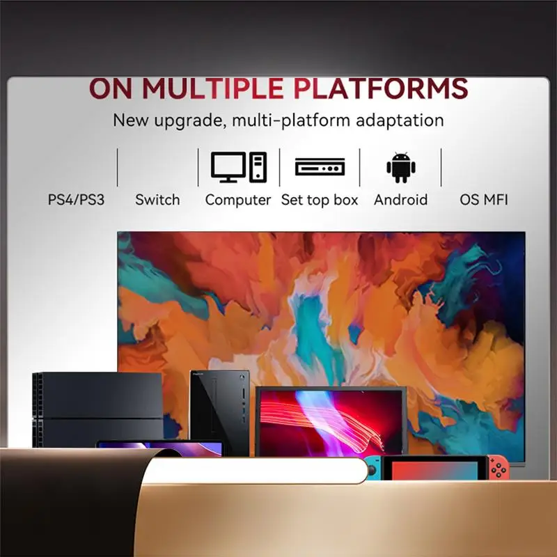 Consola de juegos Arcade inalámbrica + adaptador 2,4G, controlador de Joystick Bluetooth para Nintendo Switch PS4, PS3, PC, teléfono móvil, B-N3 duradero