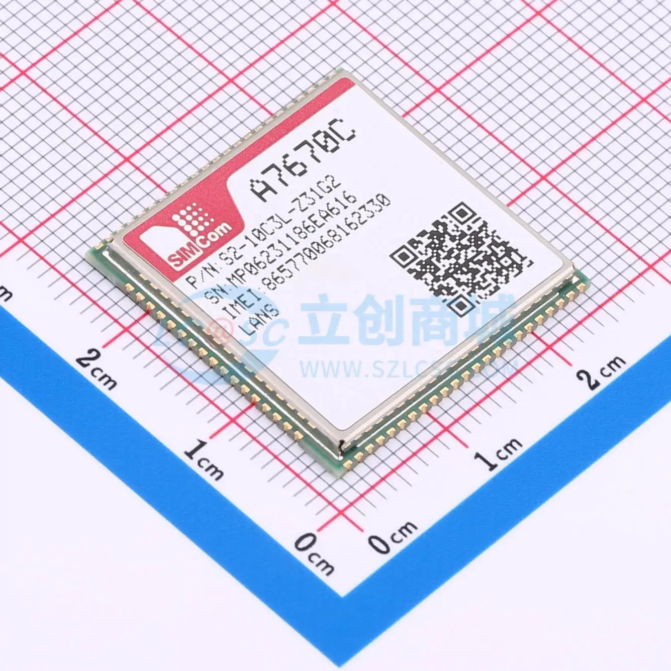 2pcs A7670C-LANS SMD 24x24mm -30 +80 Cellular LTE Wireless Communication Module