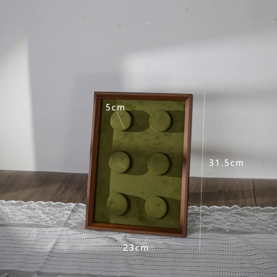 Vintage Matcha Trays Green Picture Frame Beaded Bracelet Trays Prop Set Stalls Exclusive Use Nice Home Decor Plateaux ZY40TP
