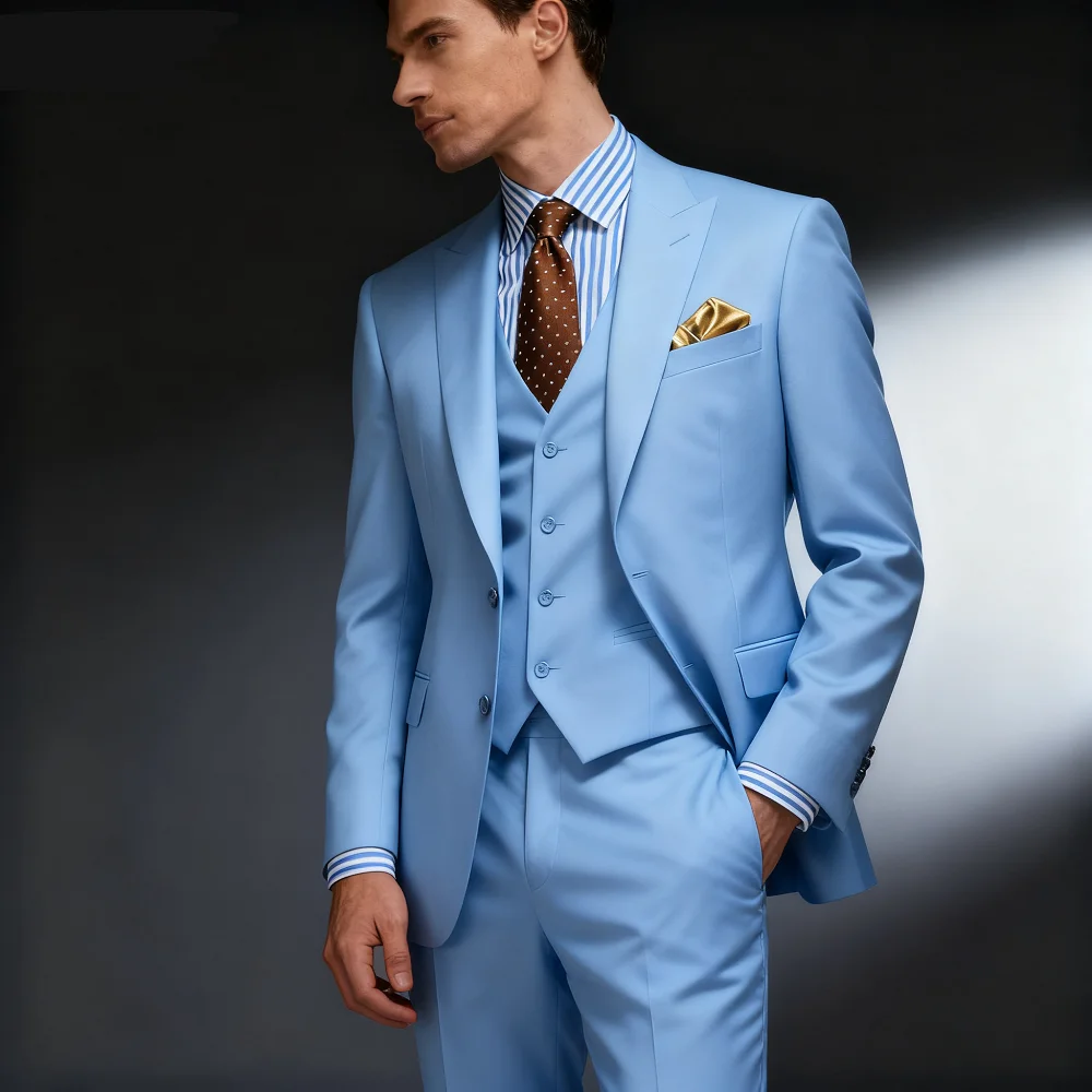 

Элегантный облегающий мужской свадебный смокинг, деловой костюм для вечеринки, мужской костюм для курильщика, наряд для жениха, коллекция для восстановления