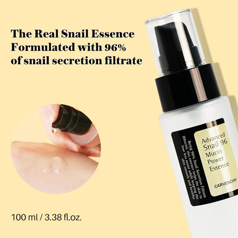 

Korean Snail Mucin Skin Care Essence 92% Moisturizer Anti Aging Firming Facial Whitening Repair Dry Serum For Sensitive Skin