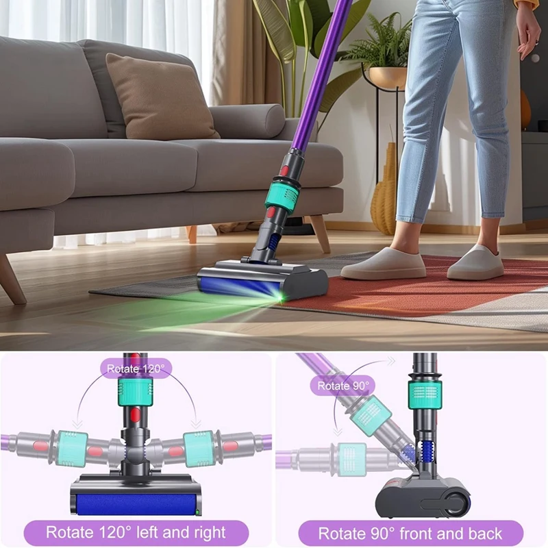 Brush Head For Dyson V7 V8 V10 V11 V15 Vacuum Cleaner, Electric Floor Mop With Clean And Dirty Water Tank For Carpets