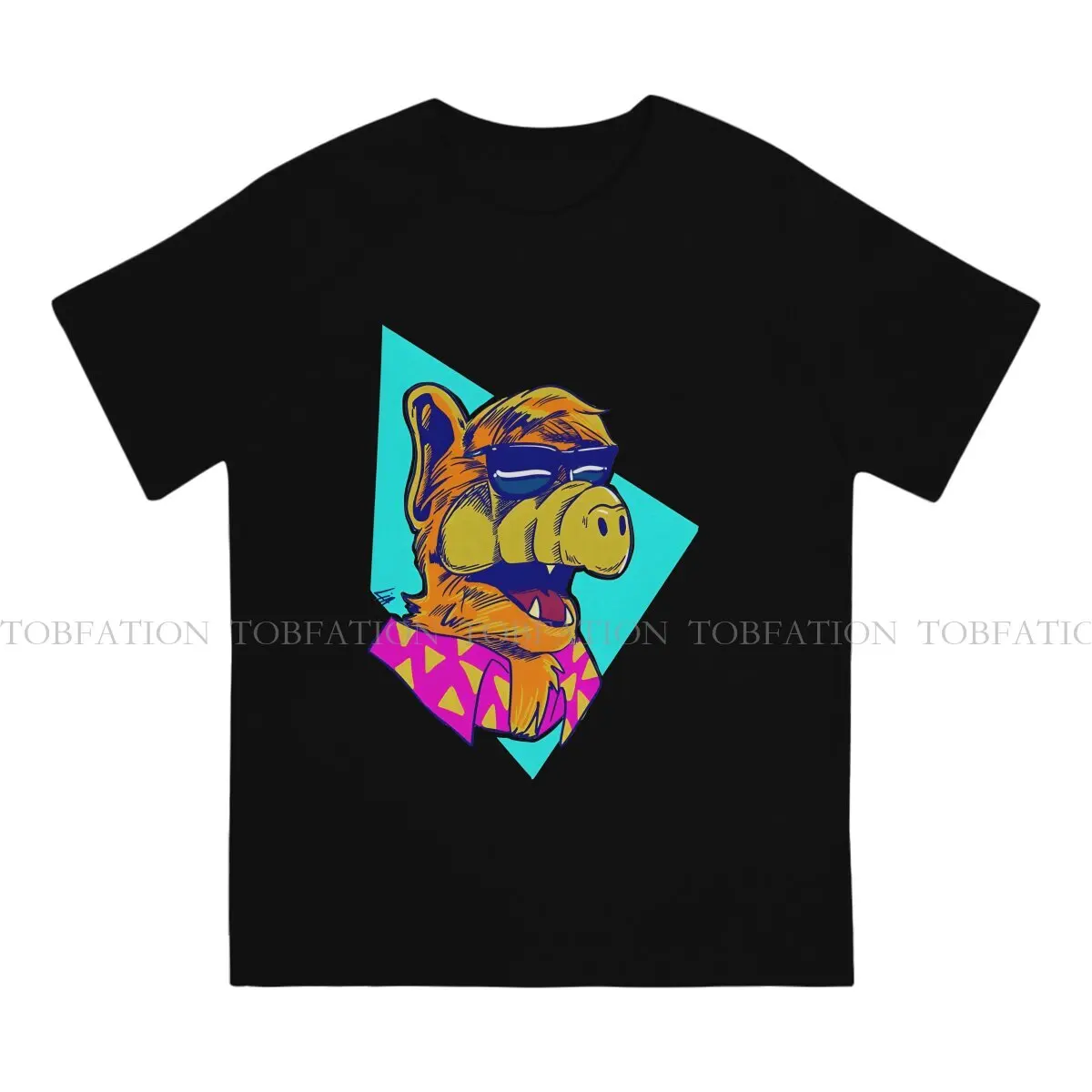 ALF The Animated Series Crewneck TShirts Cool From Outer Space Personalize Homme T Shirt New Trend Tops Size S-6XL