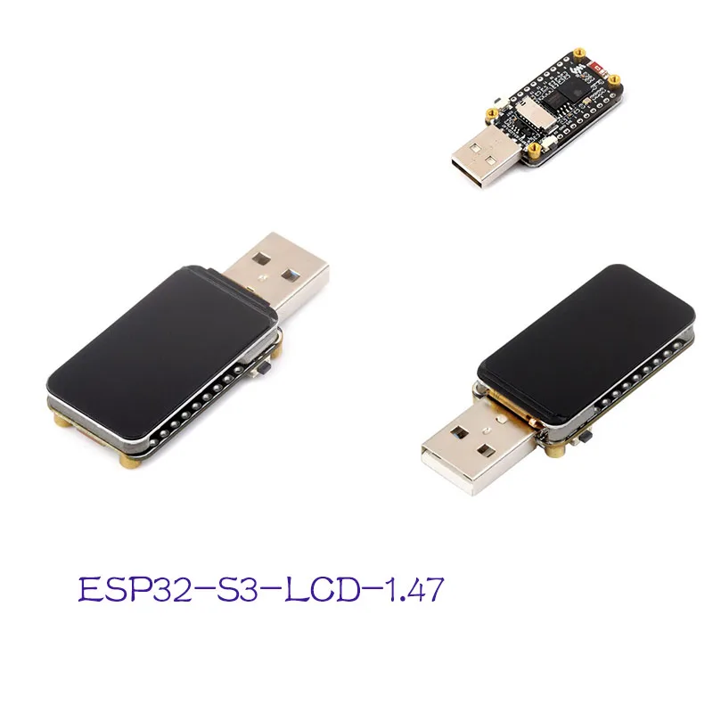 ESP32-S3 1.47inch LCD Display Dev Board 172x320 262K Color WiFi Bluetooth 240MHz RGB LED IoT Module