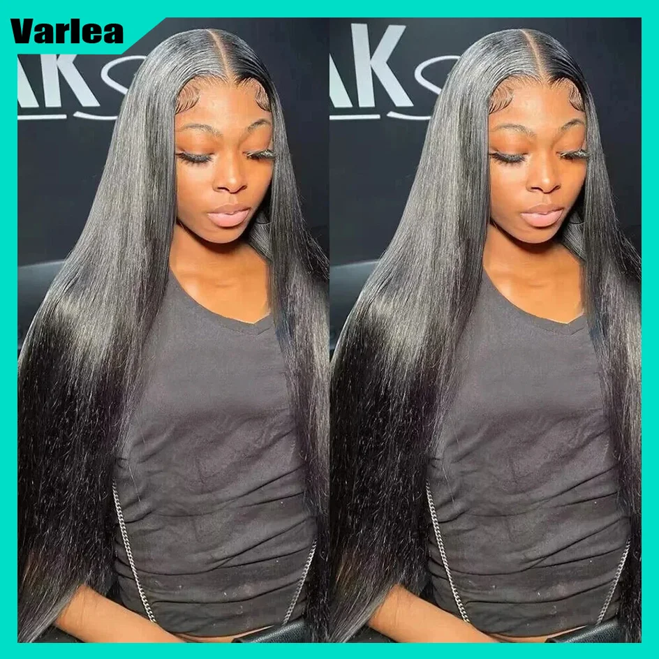 Varlea 200% Density Black Wig Straight Hd Lace Frontal Wig 5x5 4x4 Closure Human Hair Wig Blonde Bob Wig Human Hair Brazilian