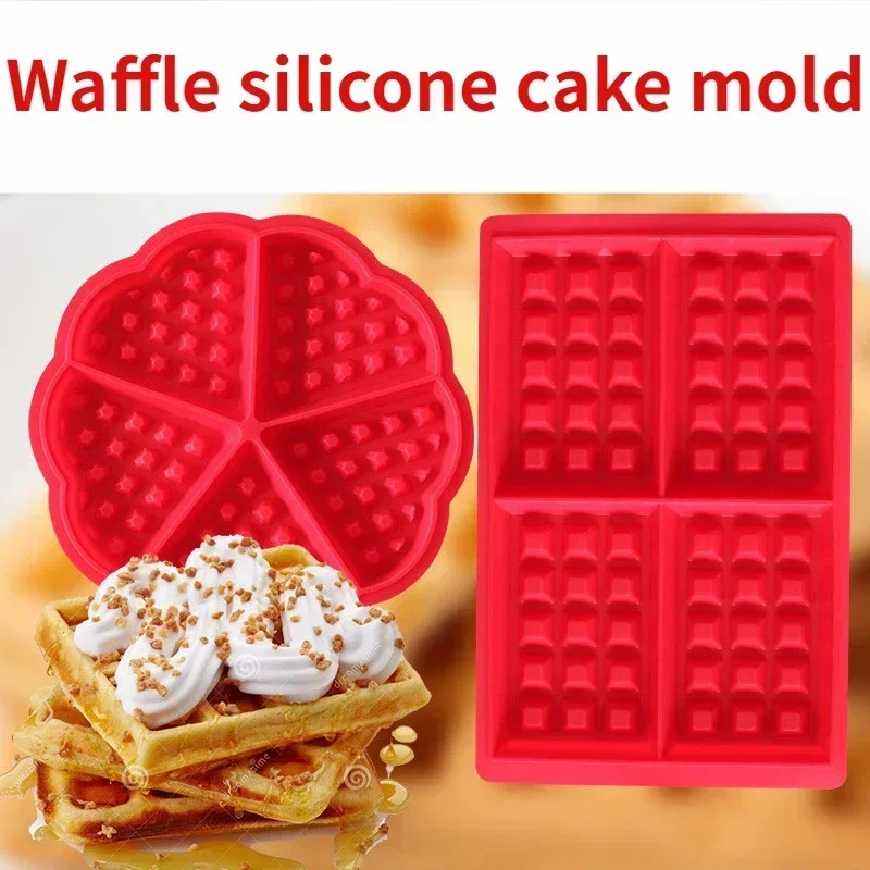 Walfos Lebensmittel qualität Silikon Waffel form Kuchen form Schokoladen pfanne Fondant form für Kuchen dekorieren Backen Dessert Maker