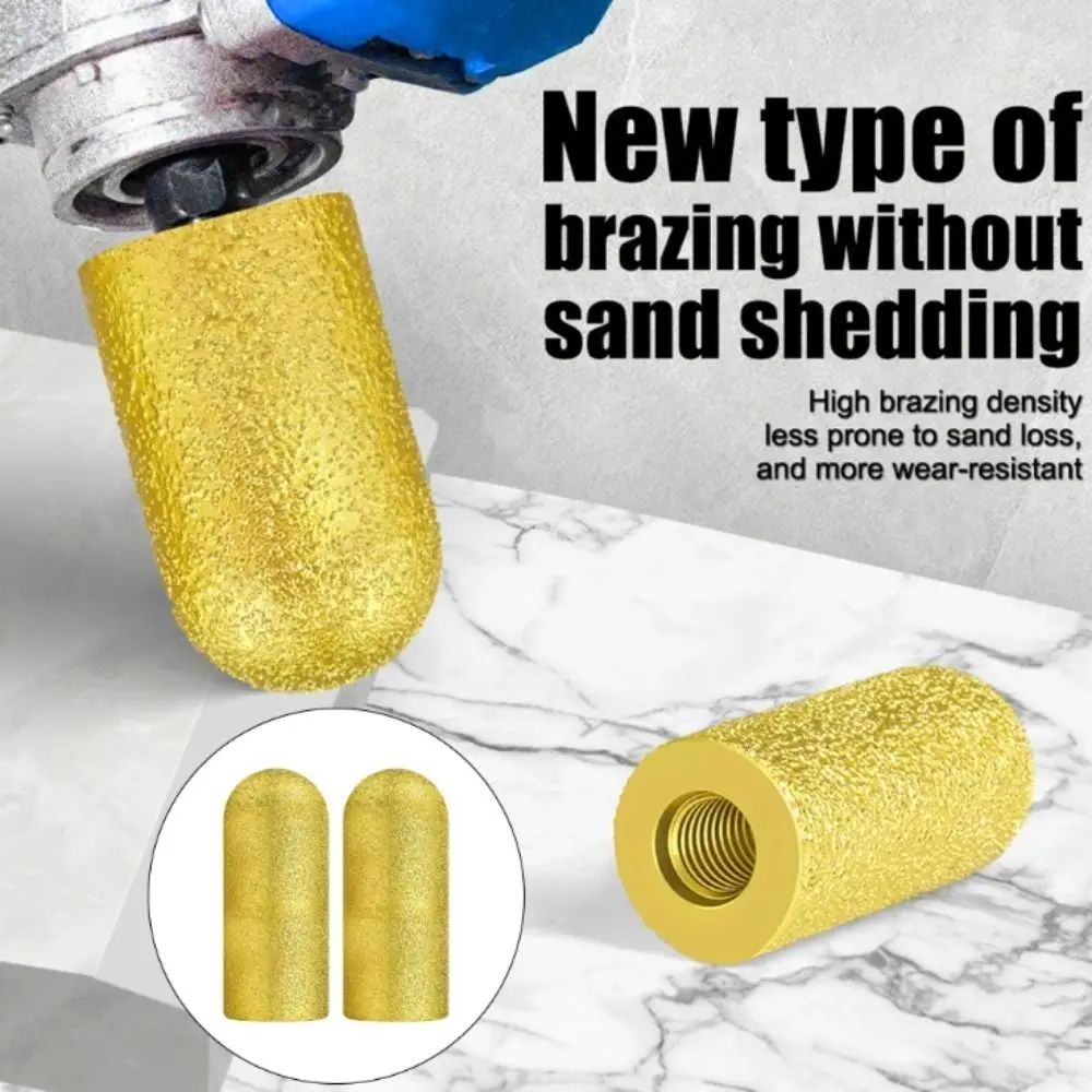 

Grit Threaded Port Stone Carving Tool Durable Efficient Brazed Finger Bit Precision Polishing Grinding Wheel For Precision Work