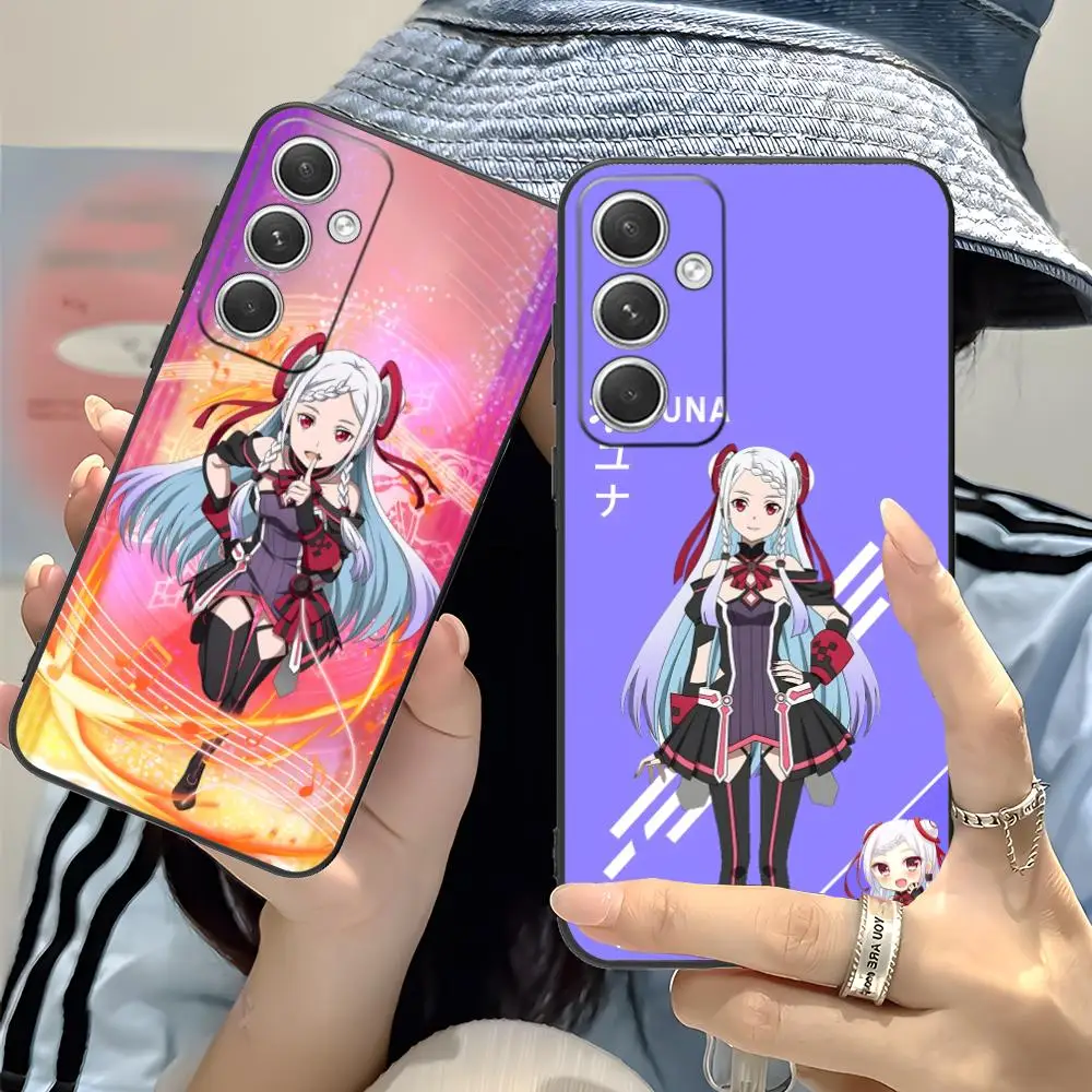 

Чехол для телефона Sword Art Online Yuna для Samsung Galaxy S25 S24 S23 S22 S21 S20 Note20 Plus FE Ultra Color Printing Pretty Cover