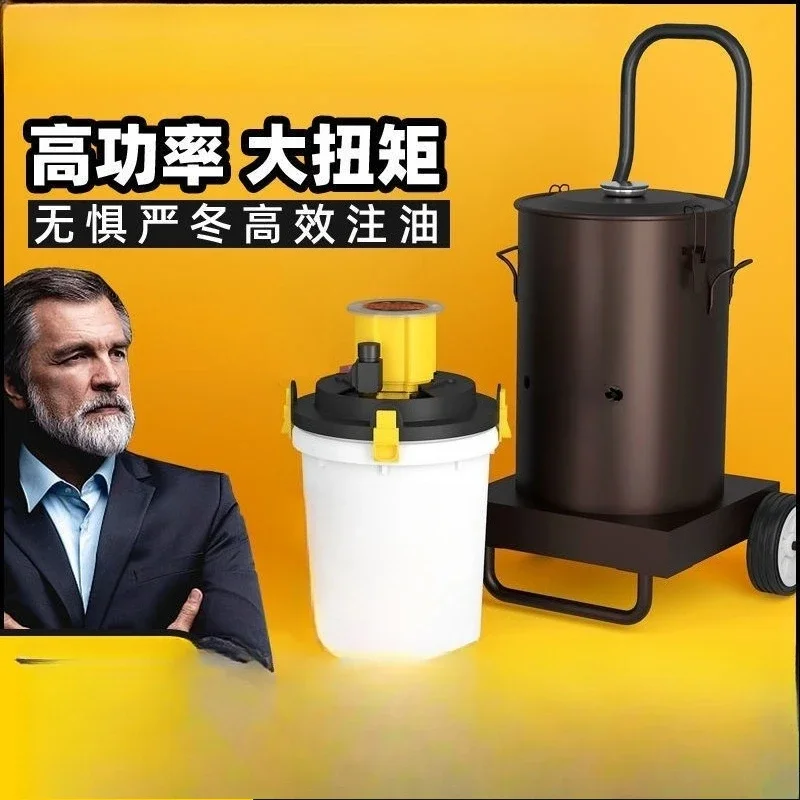 Electric butter machine 24V220v fully automatic portable high pressure excavator, grease gun for butter