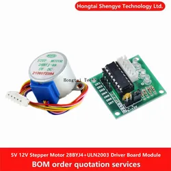 28BYJ-48-5V 12V 5p Wire 4-Phase Stepper Motor + Driver Board + 1x ULN2003 Driver Board for Arduino