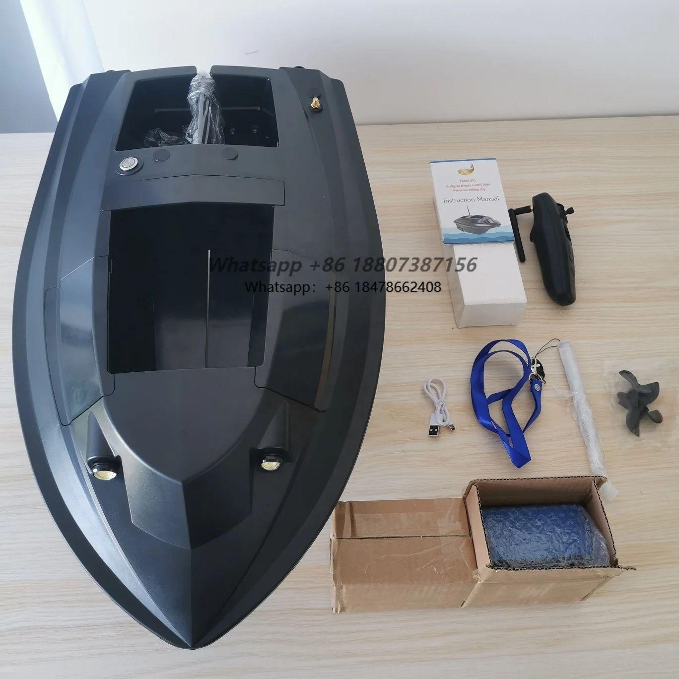 500M Remote Control Global Positioning System 12v Motor Fishing Bait Boat Carp Fishing