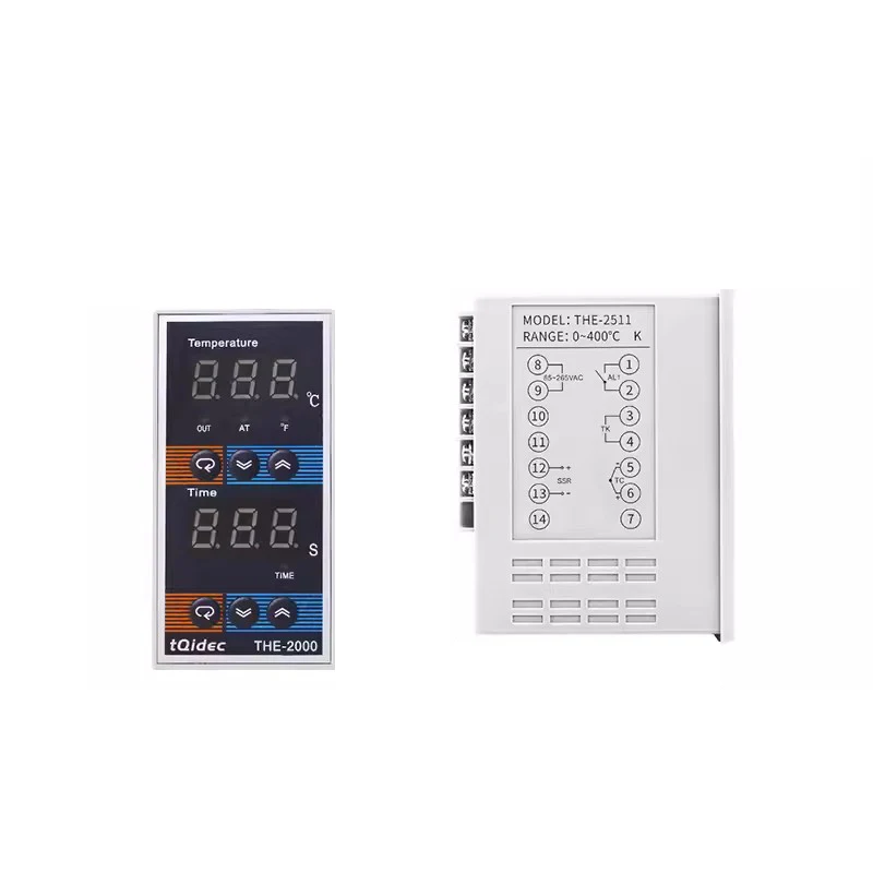 THE-2511 THE-2611 Time and temperature integrated control instrument Relay/SSR output digital display PID controller AC 85-265V