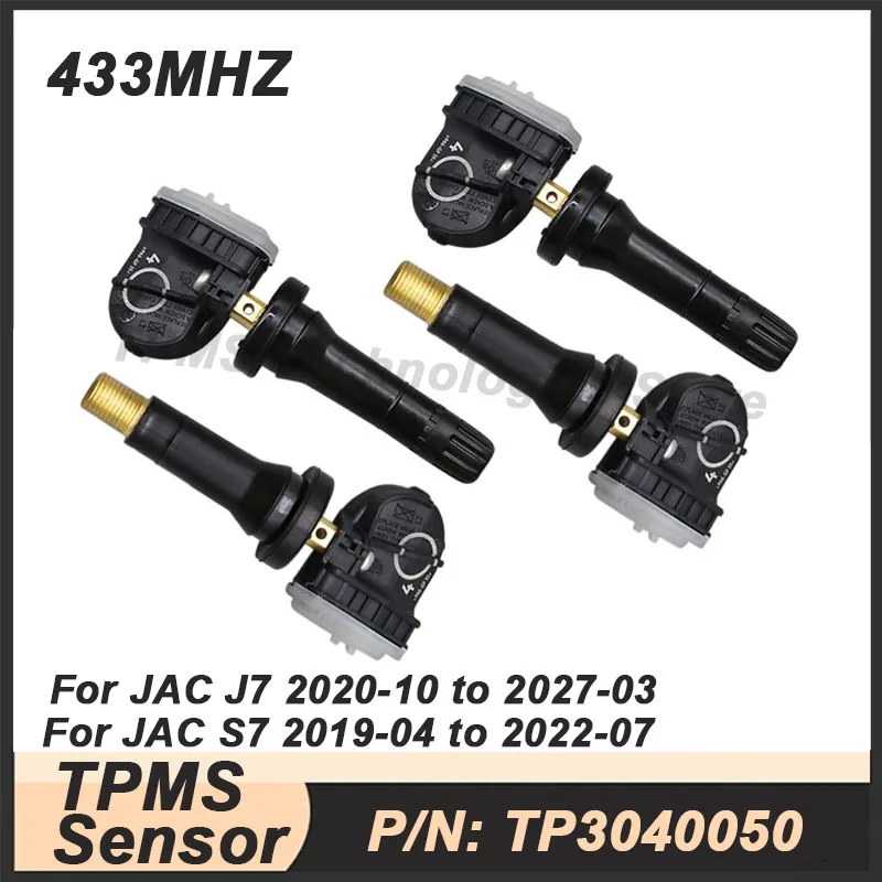 

4PCS Tire Pressure Sensor For JAC J7 S7 Brilliance V3 V5 433MHZ TPMS Sensor TP3040050 3666200V5000