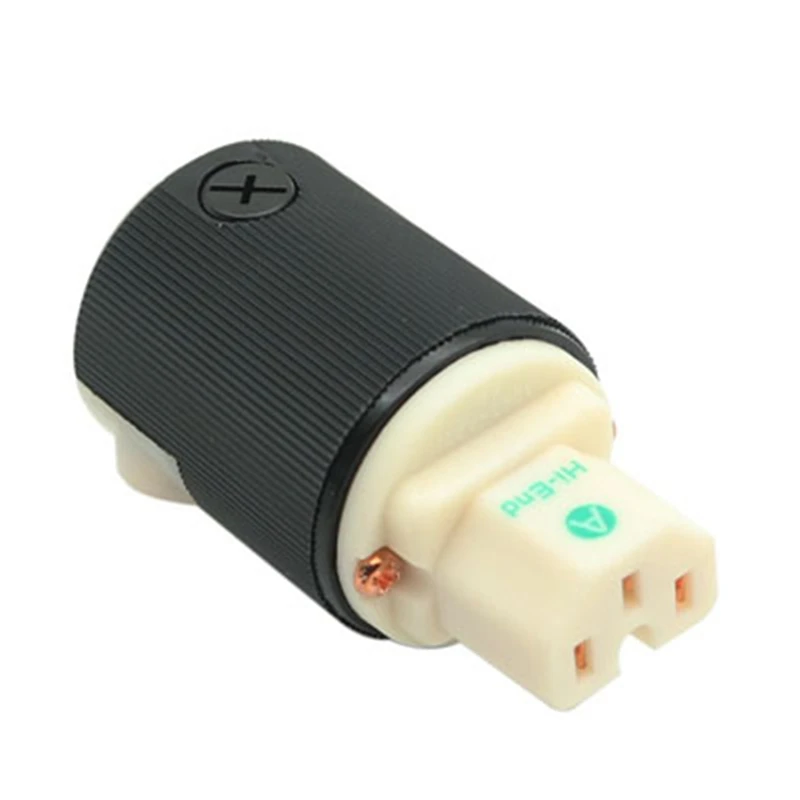 Paar Hubbell HBL8215G reines Kupfer überzogener US-Netzstecker HiFi-Audioverstärker AC-Netzstecker 15 A 125 V IEC-Netzsteckeranschluss – Detail 8