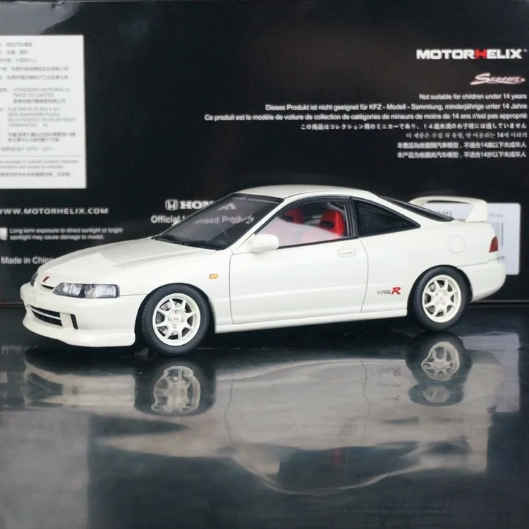 

Модель автомобиля MotorHeli MH 1:18 Integra Type-R DC2, белая, JDM, имитация, лимитированная серия, полностью открывающаяся, из металлического сплава, статическая, игрушка-подарок