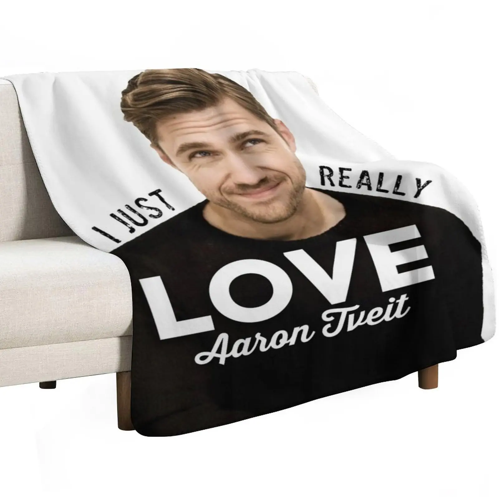 I just really love Aaron Tveit Throw Blanket Cozy Throw Blanket for Bed Sofa Chair