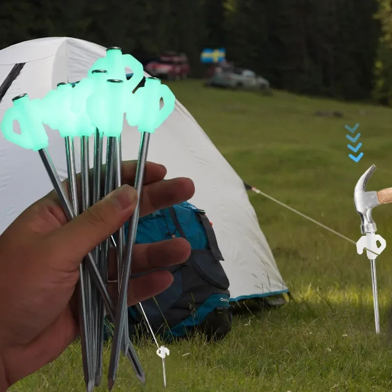 Household Table Corner Nails Outdoor Tent Multifunctional Nails Night Lights Windproof Lighting Nails Furniture Accessories