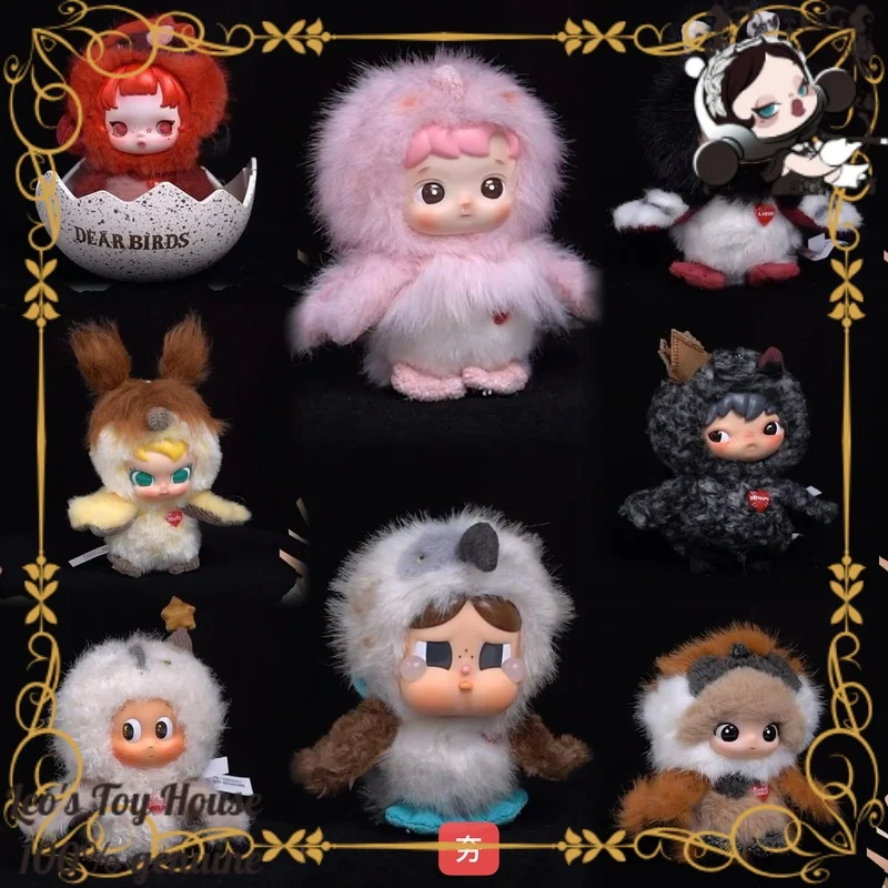 POP MART Dear Birds - Caja Sorpresa con Adornos de Pájaros Adorables y Peludos, Regalo Sorpresa para Niñas, Figuras de Acción