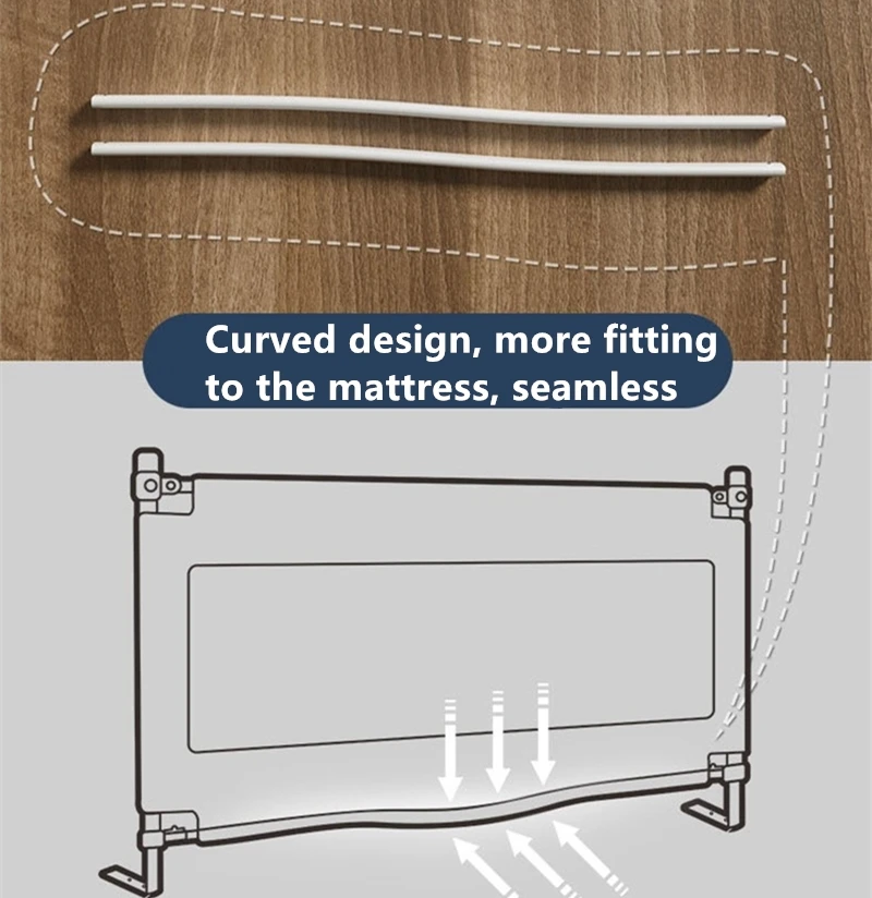 1 шт. поручни для кровати для малышей, стабильные защитные поручни для кровати, защита для детского поручня для двуспальной кровати размера «queen-size» и «king-size»