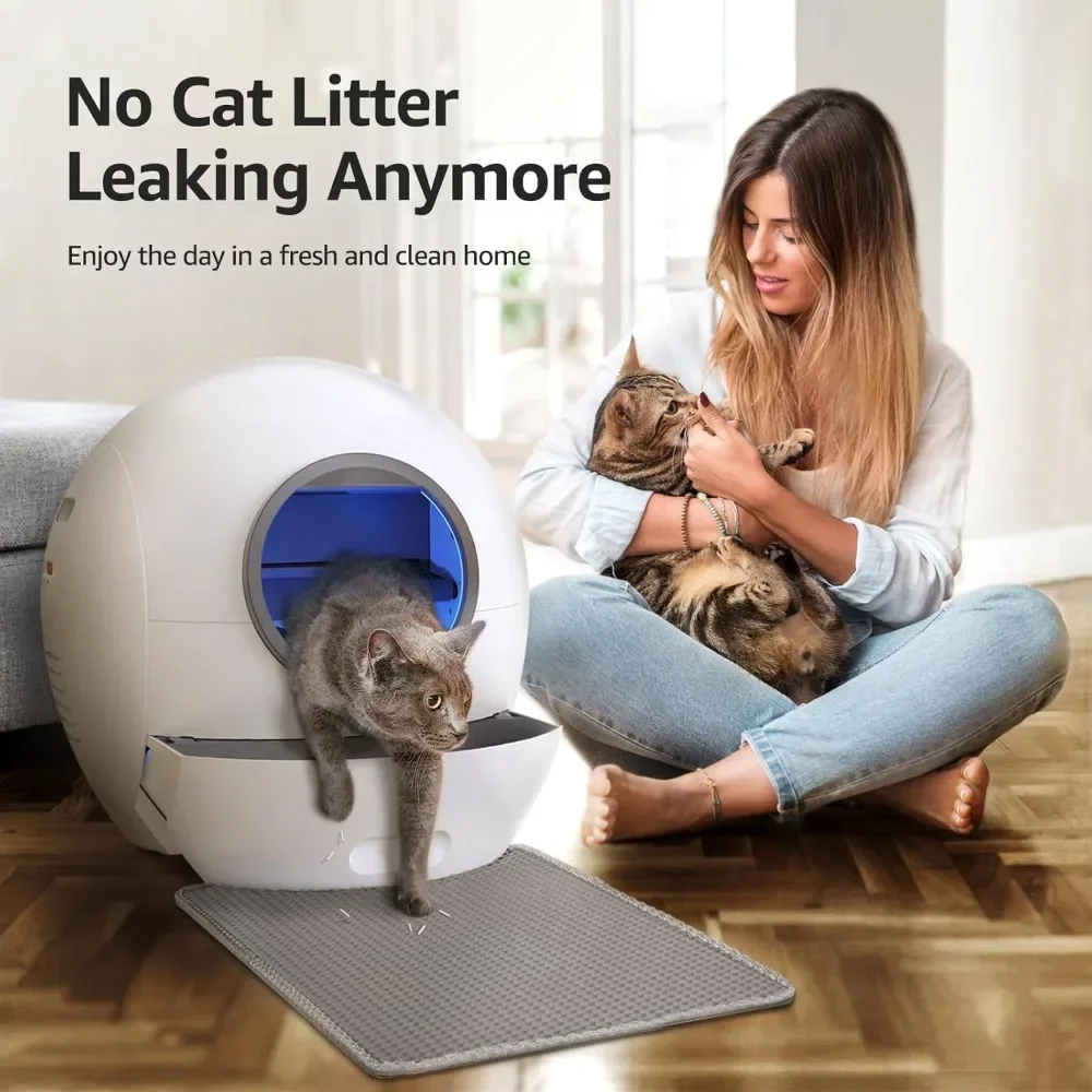 

60L Extra-Large Self-Cleaning Cat Litter Box for Multi-Cats | Smart Automatic Cleaner with Safety Features